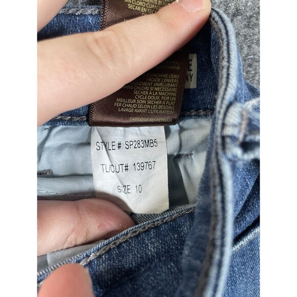 Kut from the Kloth Jeans Women’s 10 Blue Toothpick Skinny Distressed Stretch - Picture 5 of 10